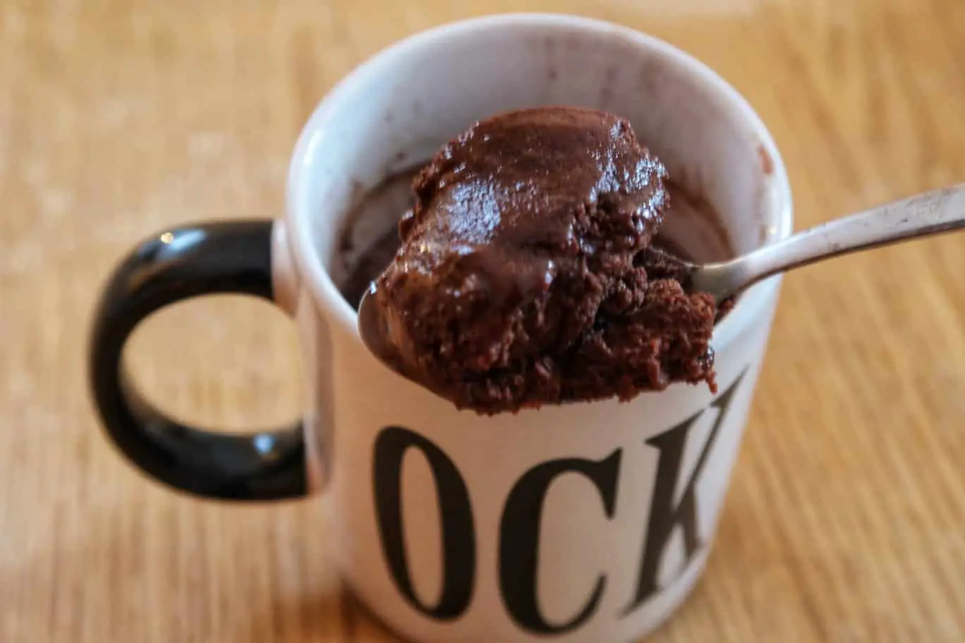 Chocolate protein mug cake